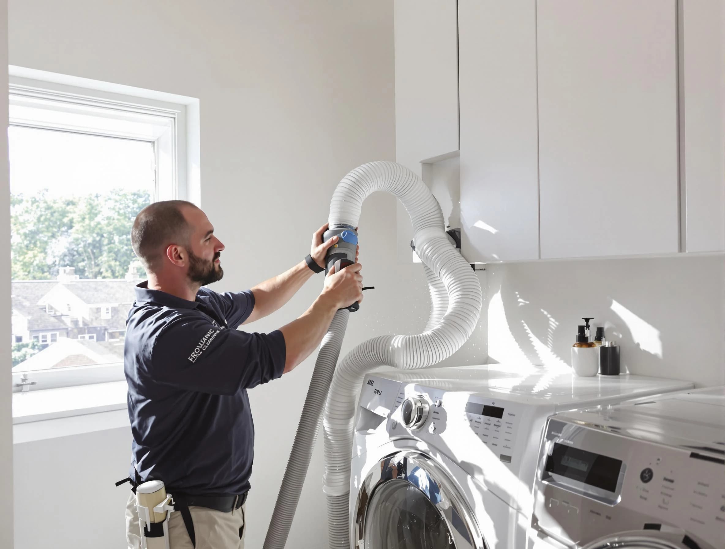 Certified Coopertown Dryer Vent Cleaning technician performing dryer vent cleaning in Coopertown