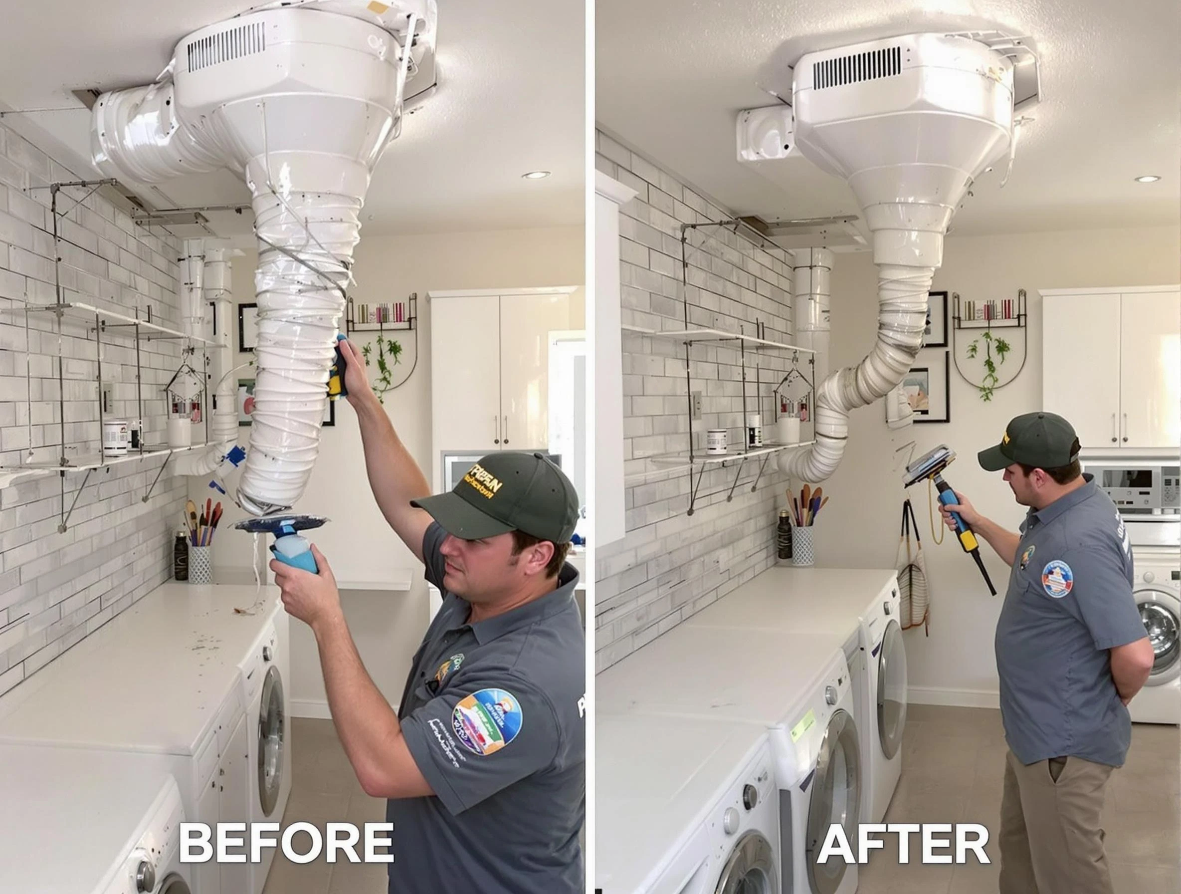 Professional dryer exhaust vent cleaning by Coopertown Dryer Vent Cleaning in Coopertown