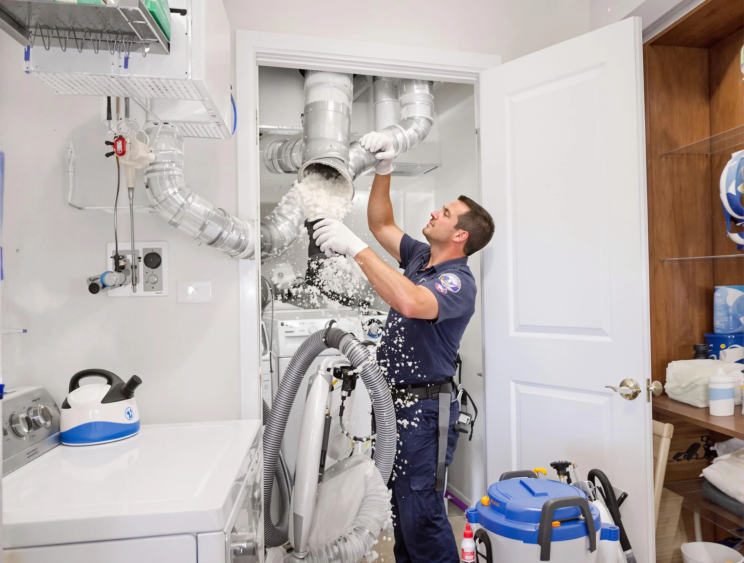 Coopertown Dryer Vent Cleaning technician delivering thorough residential dryer vent cleaning service in Coopertown